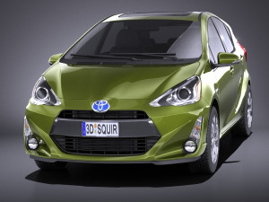 Toyota Prius C 2016 vray 3D Модель