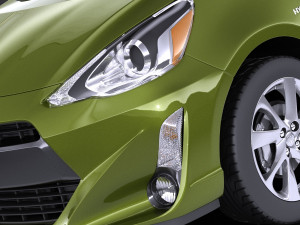 Toyota Prius C 2016 vray 3D Модель