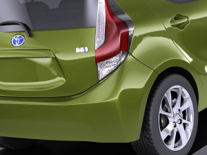Toyota Prius C 2016 vray 3D Модель