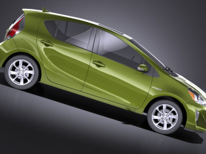 Toyota Prius C 2016 vray 3D Модель