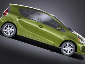 Toyota Prius C 2016 vray 3D Model