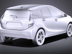 Toyota Prius C 2016 vray 3D Model
