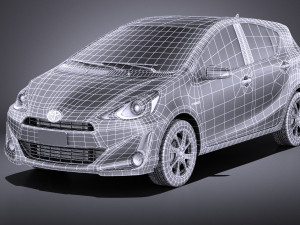 Toyota Prius C 2016 vray 3D Модель