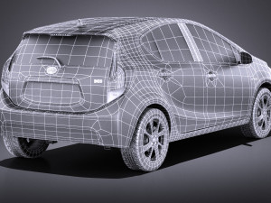 Toyota Prius C 2016 vray 3D Модель