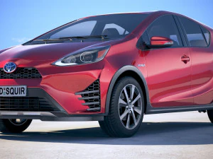 Toyota Prius C 2018 3D Model