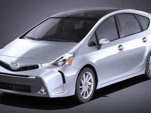 Toyota Prius V 2017 vray Modelo 3D
