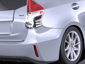 Toyota Prius V 2017 vray 3D Modell