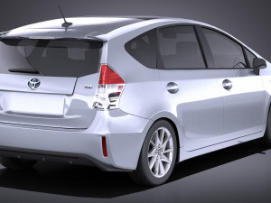 Toyota Prius V 2017 vray 3D Modell