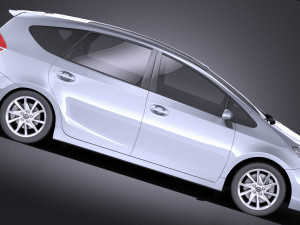 Toyota Prius V 2017 vray 3D Modell