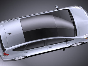 Toyota Prius V 2017 vray 3D Modell