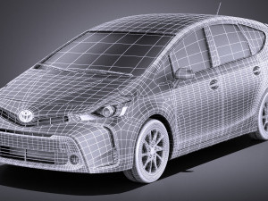 Toyota Prius V 2017 vray 3D Modell