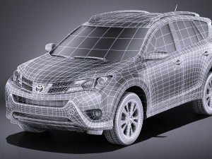 Toyota RAV4 2014 vray Modelo 3D