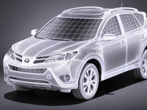 Toyota RAV4 2015 vray 3D Модель