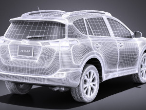 Toyota RAV4 2015 vray 3D Модель