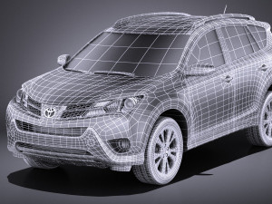 Toyota RAV4 2015 vray 3D Модель