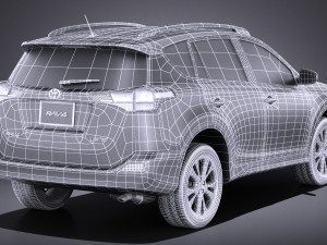 Toyota RAV4 2015 vray 3D Модель