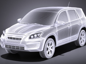 Toyota RAV4 EV 2014 vray Model 3D