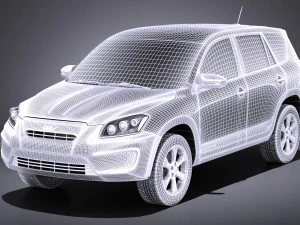 Toyota RAV4 EV 2014 vray 3D Model