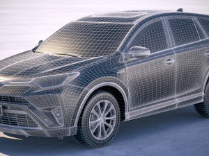 Toyota RAV4 Hybrid EU 2017 3D Model