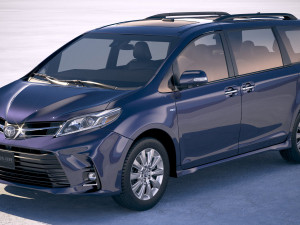 Toyota Sienna 2018 Modèle 3D