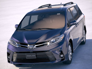 Toyota Sienna 2018 Modelo 3D
