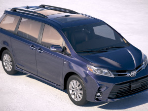 Toyota Sienna 2018 Modelo 3D