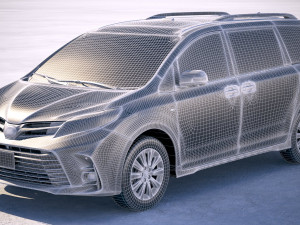 Toyota Sienna 2018 Modelo 3D
