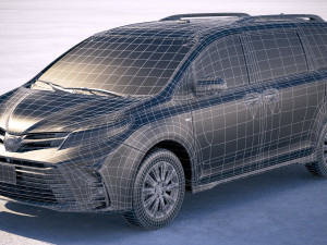 Toyota Sienna 2018 Modelo 3D