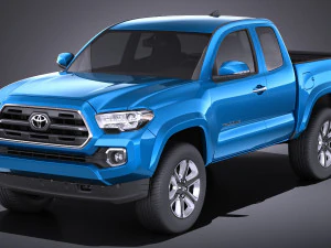 Tacoma Short Cab 2018 vray 3D Model