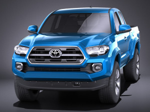 Tacoma Short Cab 2018 vray Modèle 3D