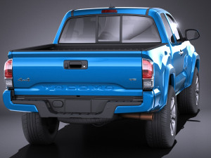 Tacoma Short Cab 2018 vray Modèle 3D
