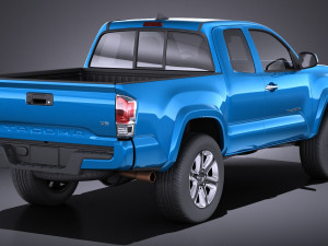 Tacoma Short Cab 2018 vray Modèle 3D