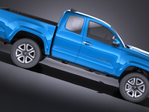 Tacoma Short Cab 2018 vray Modèle 3D