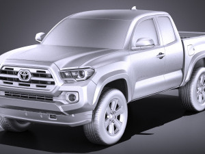 Tacoma Short Cab 2018 vray Modèle 3D