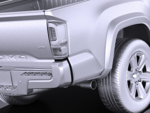 Tacoma Short Cab 2018 vray Modèle 3D