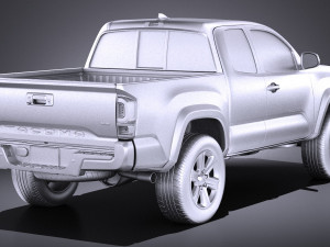Tacoma Short Cab 2018 vray Modèle 3D