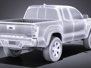 Tacoma Short Cab 2018 vray Modèle 3D