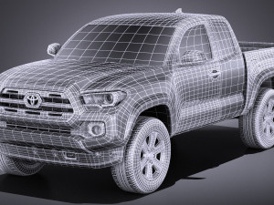 Tacoma Short Cab 2018 vray Modèle 3D