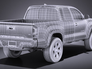 Tacoma Short Cab 2018 vray Modèle 3D