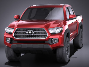 Toyota Tacoma TRD Double Cab 2018 3D Model