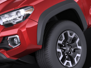 Toyota Tacoma TRD Double Cab 2018 3D Model