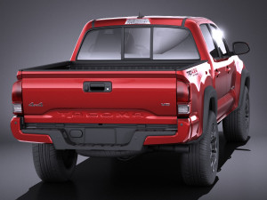 Toyota Tacoma TRD Double Cab 2018 3D Model