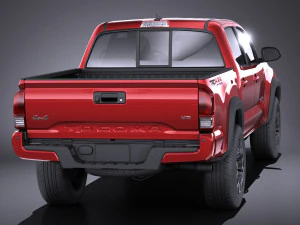 Toyota Tacoma TRD Double Cab 2018 3D Model