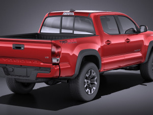 Toyota Tacoma TRD Double Cab 2018 3D Model