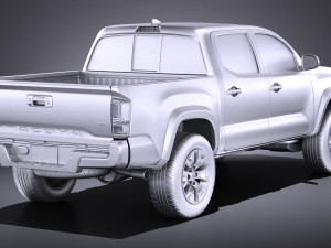 Toyota Tacoma TRD Double Cab 2018 3D Model