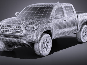 Toyota Tacoma TRD Double Cab 2018 3D Model