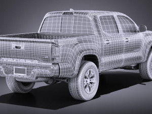 Toyota Tacoma TRD Double Cab 2018 3D Model