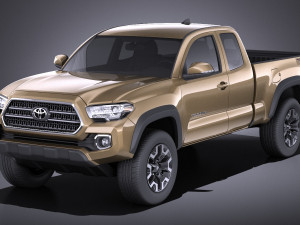 Toyota Tacoma TRD Offroad 2018 vray 3D Model