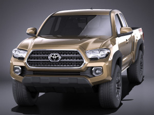 Toyota Tacoma TRD Offroad 2018 vray 3D-Modell