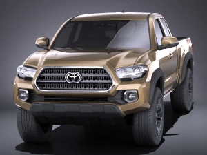 Toyota Tacoma TRD Offroad 2018 vray 3D Model